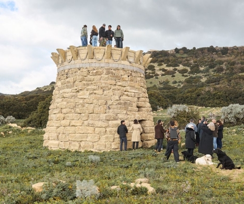 The Nuraghe replica at Is Perdas, Gergei, Sardinia. Photo by Mauro Prevete. 