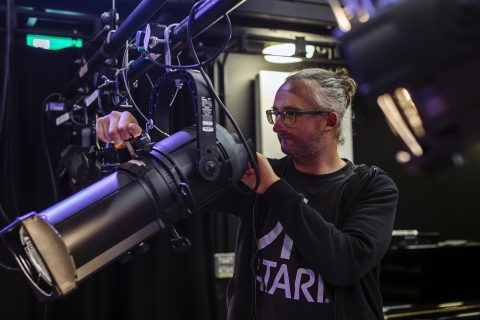 Student in White Swan Studio