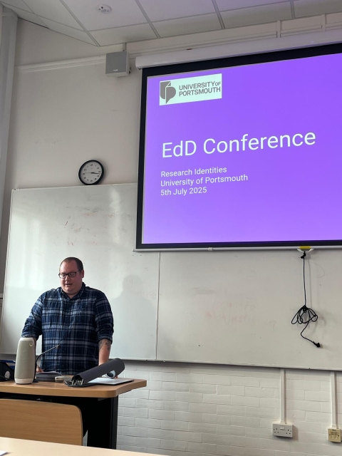 Christopher Ricketts chairing the first series of presentations