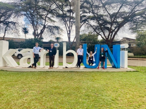 Revolution Plastics team at INC-3 Meeting in Nairobi, Kenya in November 2023