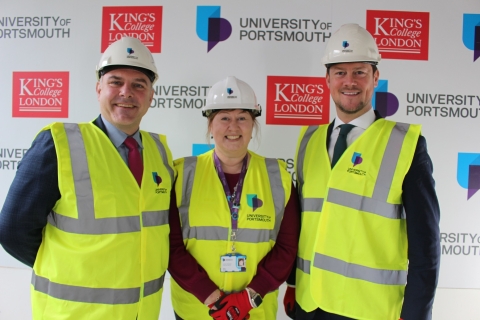 Stephen Morgan visit to medical school