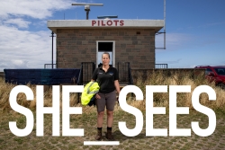 Women in maritime exhibition poster